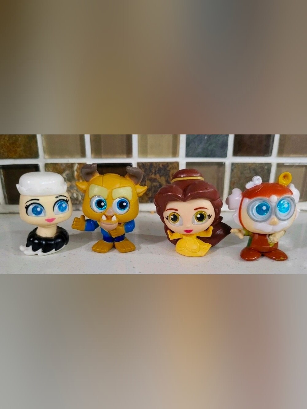 Disney Doorables Series 7 Beauty And The Beast Set Of 4 Belle Beast Figures